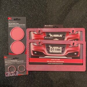 Driver's Choice Pink Car Accessories Bundle